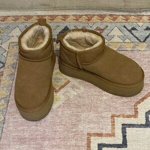 CNTAO Platform Boots for Women